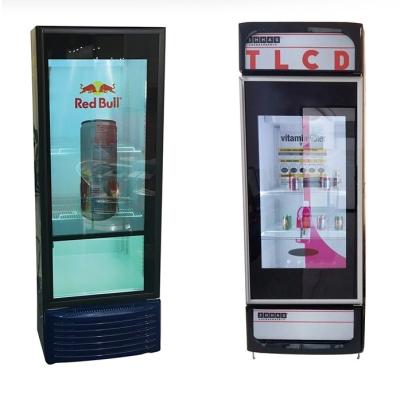 China Tela transparente do Lcd do supermercado para a exposição fria de Frigerator da bebida à venda