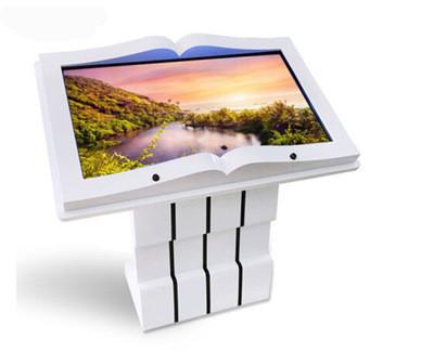 China Interactive Lcd Touch Screen Kiosk , Android Wifi Library Kiosk Machine for sale