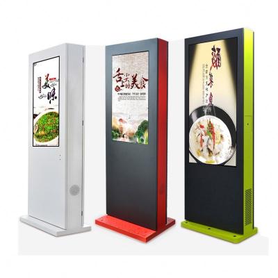 China 2000 Nits Outdoor Video Kiosk , Ultra Thin Outdoor Digital Totem With Touch Function for sale
