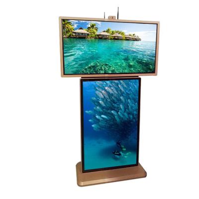 China Dual Screen Free Standing Digital Signage With High Performance CPU for sale