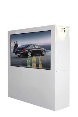 China Free Standing Touch Transparent LCD Screen Showcase Video Player Box Digital Signage for sale