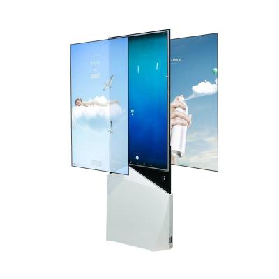 China 55 señalización echada a un lado doble del LCD Digitaces del diseño moderno de la pantalla plana del Super Slim del OS de Android de la pulgada en venta