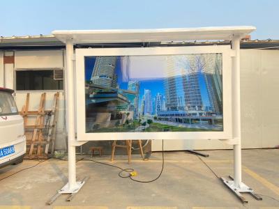 Chine le type gaz de paysage de 65 pouces et la station-service imperméabilisent le kiosque extérieur d'affichage à cristaux liquides de la publicité d'écran de 2500 lentes à vendre
