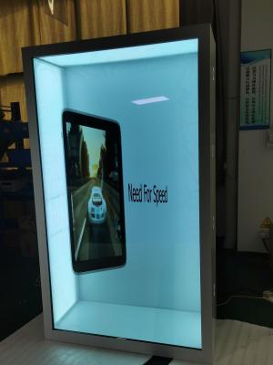 중국 실내 3840x2160 85in 투명한 LCD 디스플레이 IR 터치 FCC 판매용