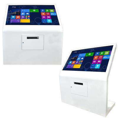 China Interactive LED Auto Paper Loading USB A4 Laser Printer Kiosk With QR Code Scanner for sale