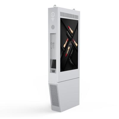 China Outdoor Sunlight Readable Touch Screen Totem Double Sided IP65 1080P 4K 2000nits for sale