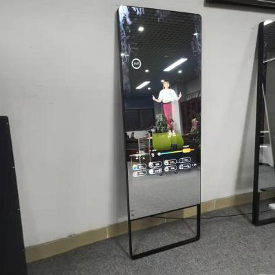China Portable Smart Magic Mirror Digital Signage Display Kiosk 3d Virtual for sale