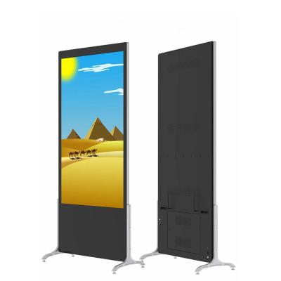 China 55 65 Inch 4K Pcap Multi Touch Screen Kiosk Floor Standing PCAP With Camera for sale