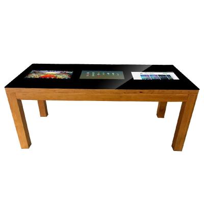China la fábrica de China de la tabla del tacto de 21,5 pulgadas produjo la tabla de madera de las mesas de centro impermeables interactivas elegantes de la pantalla LCD táctil en venta