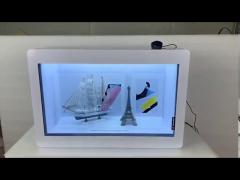 3D Display Transparent Display Cabinet TLCD touch screen totem signage