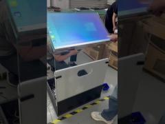 Rear projection film 30inch holo kiosk transparent interactive touch kiosk