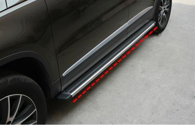 China Stainless Steel Vehicle Running Boards For Volkswagen Tiguan , Long Wheel Base Version for sale