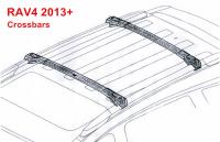 Chine Barres de traverse de style d'OE pour 2013 2016 rails de porte-bagages de toit de Toyota RAV4 à vendre