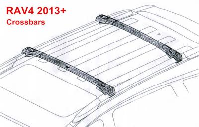 China OE Style Cross Bars for 2013 2016 Toyota RAV4 Roof Luggage Rack Rails for sale