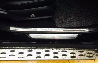 China Stainless Steel Door Sill Plates For Mercedes Benz GLC 2015 / Side Door Scuff Plate for sale