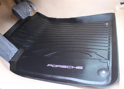 China PVC Black Floor Mats for Porsche Macan 2014 2016 , Foot Mat with Original Style Logo for sale