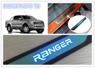 China FORD Ranger T6 2012 - 2015 Illuminated Door Sills LED Light Side Door Sills Scuff Plate for sale
