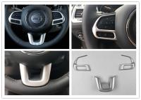 China El volante interior auto de las piezas del ajuste del ABS plástico adorna Chrome para el compás 2017 del jeep en venta