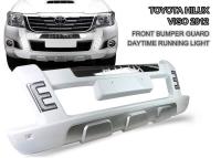 China Durable ABS LED Light Front Bumper Guard for TOYOTA HILUX VIGO 2012 - 2014 for sale