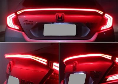 China Honda New Civic Sedan 2016 2018 Auto Sculpt Roof Spoiler , Led Light Rear Wing for sale