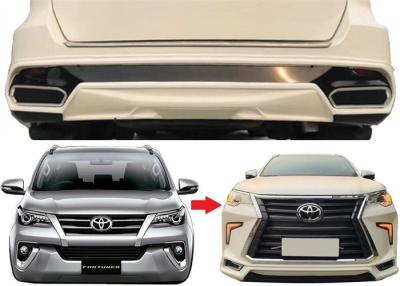 China Lexus Style Body Kits Front Bumper and Rear Bumper for Toyota Fortuner 2016 2018 for sale