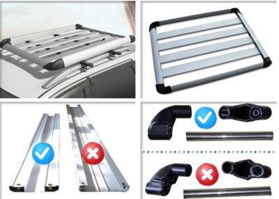 China Universal Auto Roof Racks , Aluminium Alloy Roof Luggage Carrier With Two Handles for sale