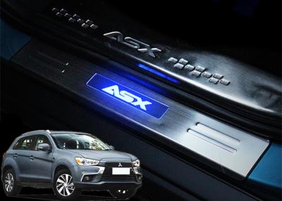 China Mitsubishi ASX 2013 2017 Steel Side Door Sill Scuff Plates with LED Light for sale