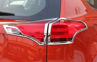 China ABS Rear Chrome Headlight Bezels / Tail Light Cover Customized For Toyota RAV4 for sale