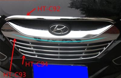 China Hyundai IX35 2009 Auto Body Trim Parts , Chrome Bonnet Trim Strip / Grille Trim for sale