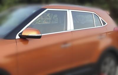 China Hyundai ix25 2014 Car Window Trim , Customized Stainless Steel Trim Stripe for sale