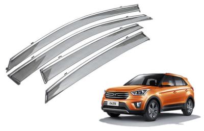 China Custom Car Window Visors , Hyundai CRETA IX25 2014 Injection Molding Chrome Trim for sale