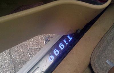 China Outer LED Door Sill Plates , Chery Tiggo 2012 Side Door Pedal for sale