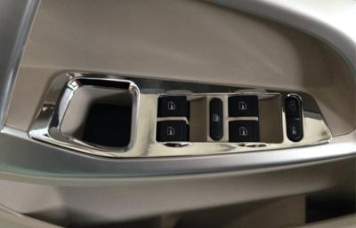China CHERY Tiggo5 2014 Auto Interior Trim Parts , ABS Chrome Inner Handrest Cover for sale