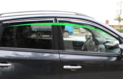 China Defletores do vento para os protetores 2009 da janela de carro de Renault Koleos com listra da guarnição à venda