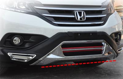 China Luxury Chrome Car Bumper Guard and Rear Guard For Honda CR-V 2012 2015 for sale
