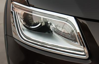 China Customized ABS Chrome Headlight Bezels For Audi Q5 2013 2014 for sale
