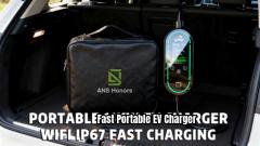 Draagbare 11kW EV-oplader WiFi IP67 Snel opladen