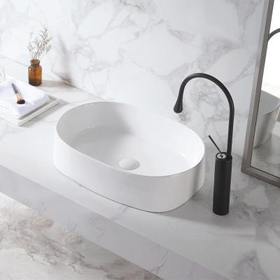 China Counter Top 560*390*140mm Sanitary Ware Basin Easy To Clean Ceramic for sale