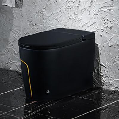 Chine Articles sanitaires 615*360*455mm de toilette intelligente futée noire d'une seule pièce à vendre