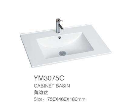 China New Style Hotel Bathroom Table Counter Top Basin Modern Ceramic Hand Wash Basin Professional Ceramic Basin for sale