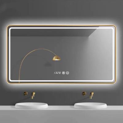 China Wall Mounted LED Bathroom Mirrors Defogging Screen For TV Shopping for sale