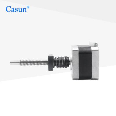 China Captive 34mm NEMA 17 Stepper Motor With Lead Screw 42mm Linear Step Motor for sale