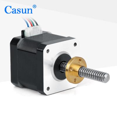 China Casun Linear 42x42mm Tr8x8 Hybrid Stepper Motor For CNC Milling Machine for sale