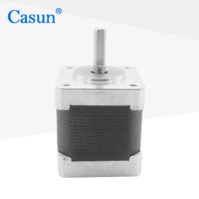 China Casun Unipolar Nema 14 stappenmotoren voor 3D-printer met CE Dc motor sliver Te koop