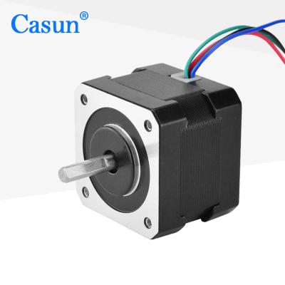 China 42x42x34mm 2 Phase Stepping Motor 1.8 Degree Nema 17 Stepper Motor 12V for Robot/CCTV with CE for sale