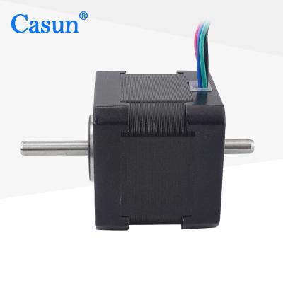China precise position control Double Stepper Motor NEMA 17 42*42*40mm With CE ROHS ISO for sale