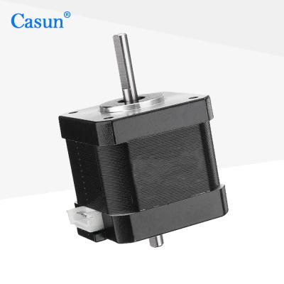 China 1.5A Dual Shaft Stepping Motor NEMA 17 0.45N.M With 1.8° Step Angel for sale