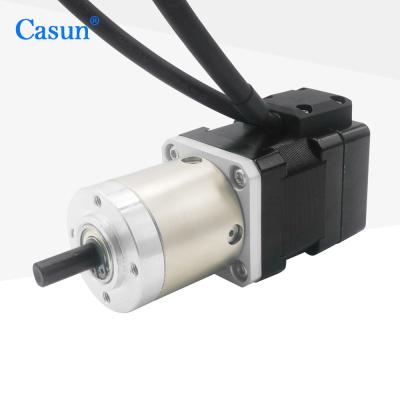 China NEMA 14 Gear Box Stepping Motor With Encoder 0.18N.M 1.0A For PLC for sale