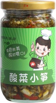 中国 中国様式の缶詰になる漬け物の塩漬けキャベツの混合されたタケノコ 販売のため