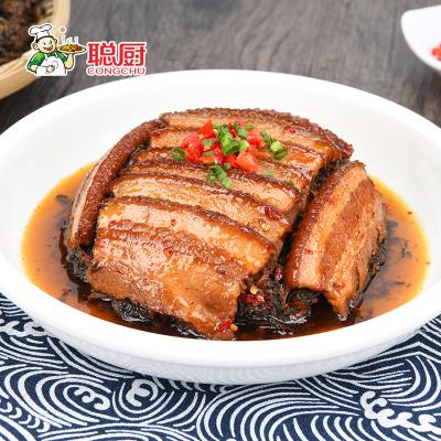 China SGS Frozen Microwavable Meals Chinese Braised Pork Belly With Preserved Vegetables for sale